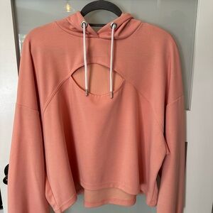 Anthropologie Daily Practice Peach Hoodie
